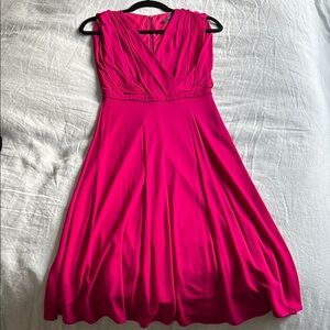 Gucci Pink Sleeveless V-Neck Midi Dress